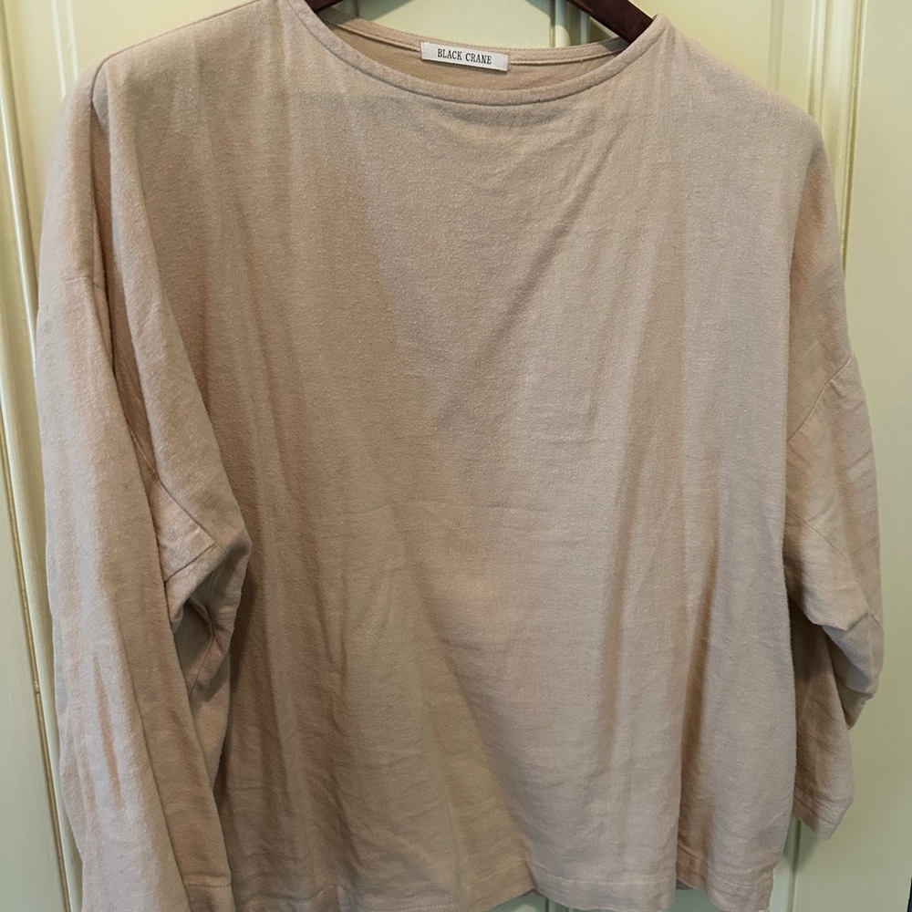 Cozy Black Crane Top